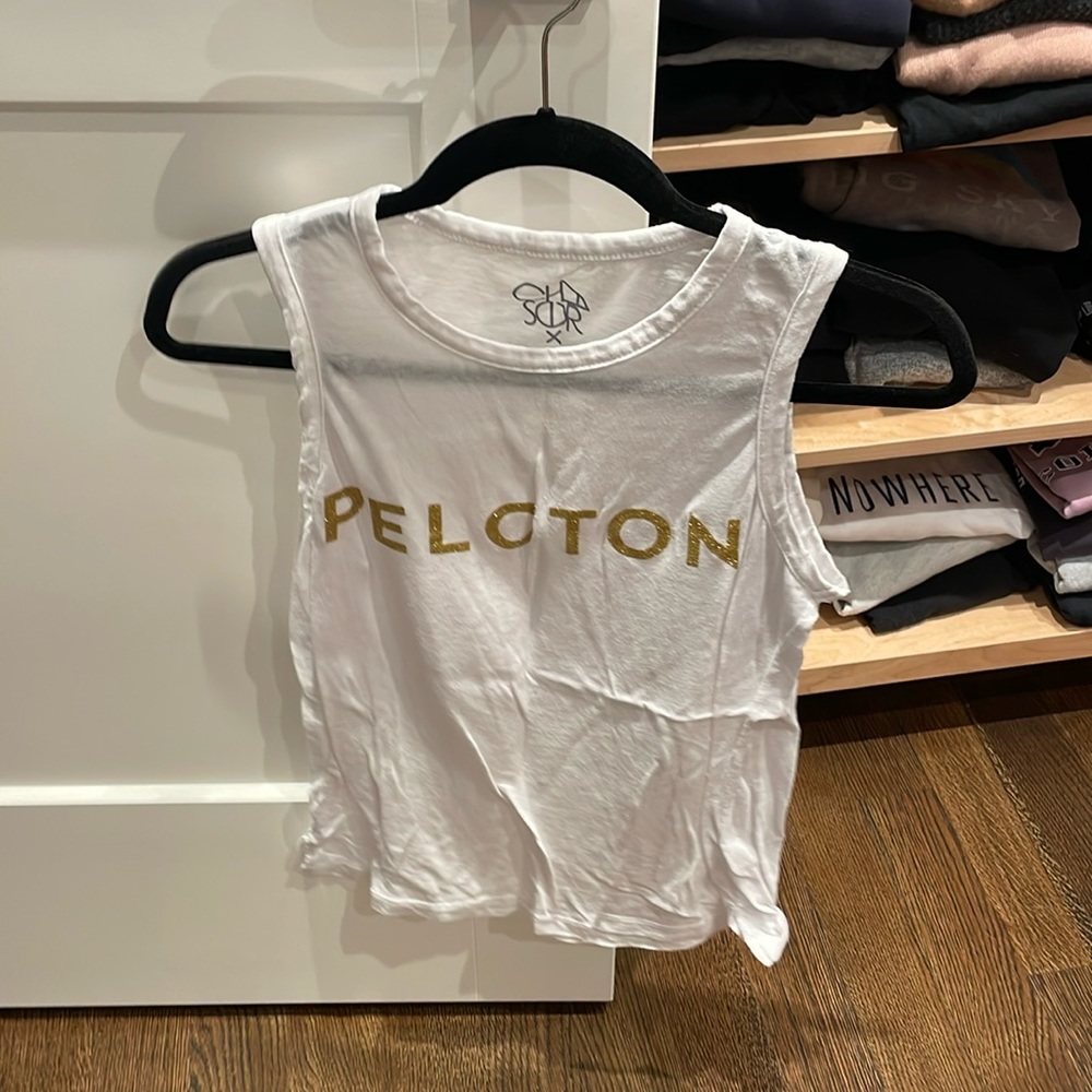 Peloton tank with sparkle logo